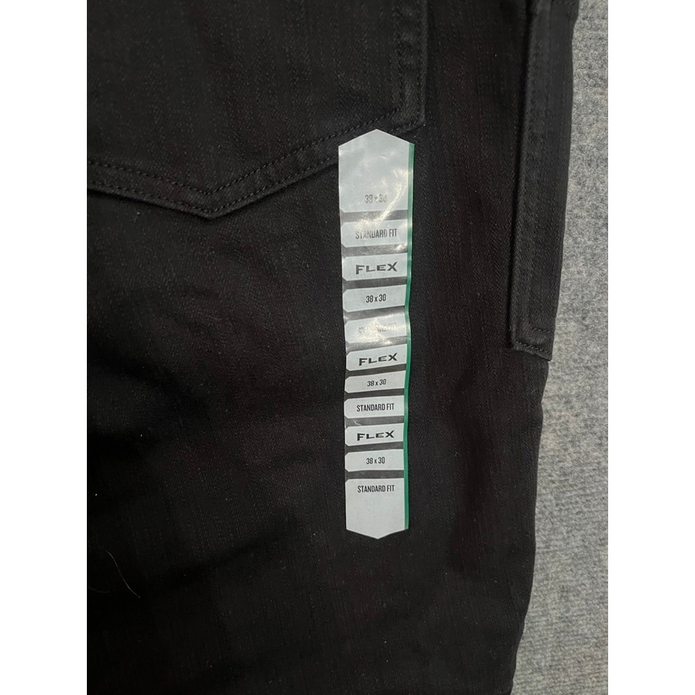 NWT Duluth Trading Co Doubleflex Black Jeans Work Flex Standard Fit 38x30 - Picture 12 of 12